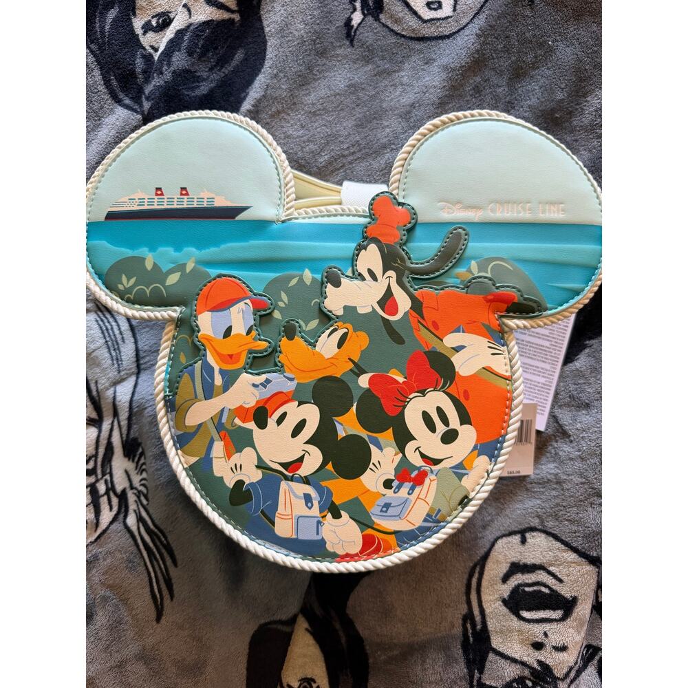 Disney Cruise Line Loungefly Minnie Mickey Mouse Ears Bag NWT